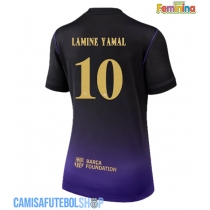 Camisa de time de futebol Barcelona Lamine Yamal #10 Replicas 2º Equipamento Feminina 2026-27 Manga Curta